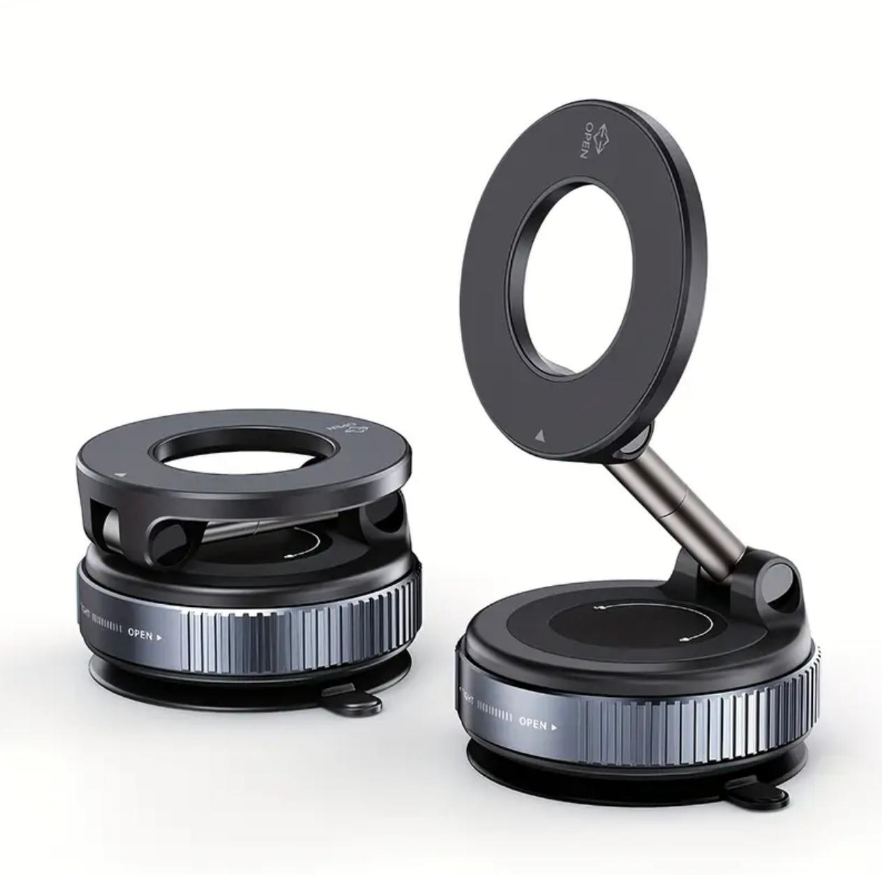 Magnetic Car Phone Holder – 360° Rotatable Strong Grip