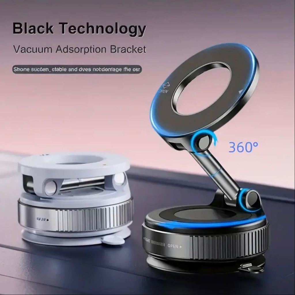 Magnetic Car Phone Holder – 360° Rotatable Strong Grip