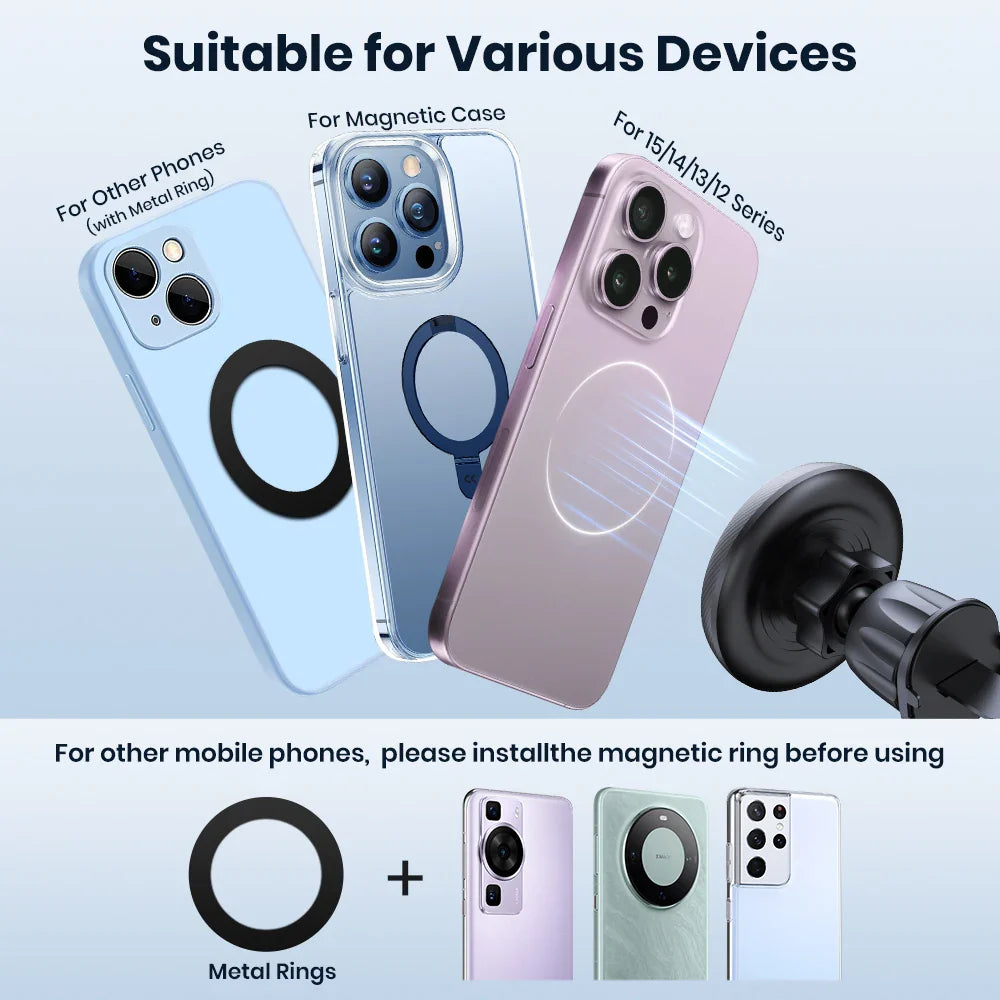 TOPK for Magsafe Car Phone Holder Powerful Magnetism