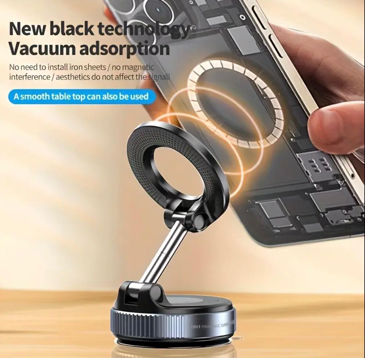 Magnetic Car Phone Holder – 360° Rotatable Strong Grip