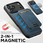 Magnetic Leather Wallet Case for iPhone – Slim & Stylish