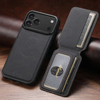 Magnetic Leather Wallet Case for iPhone – Slim & Stylish