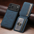 Magnetic Leather Wallet Case for iPhone – Slim & Stylish